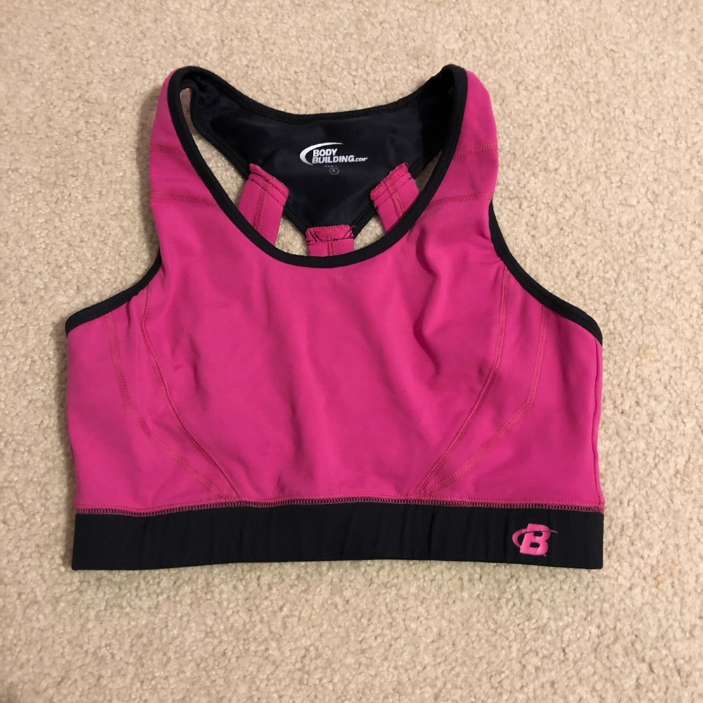 Body building sports bra size large